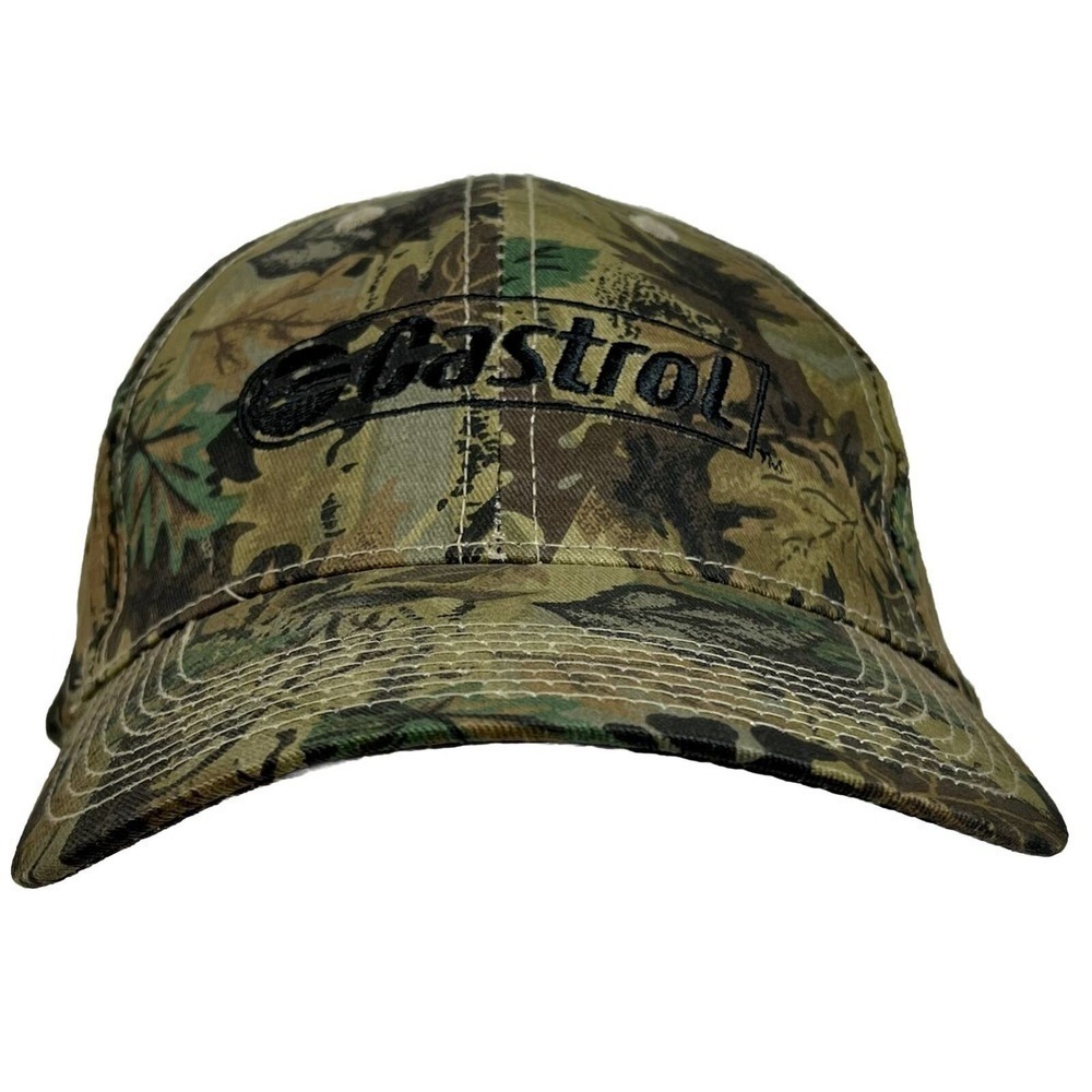 Castrol Snap Back Camo Cap By Helm Adjustable Oil Grease Lubricants